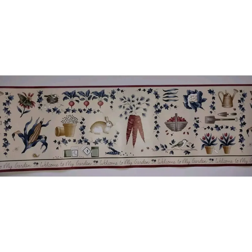 Imperial Wallcovering Pre-pasted Decorative Wall Border Animals Garden - 5 yds